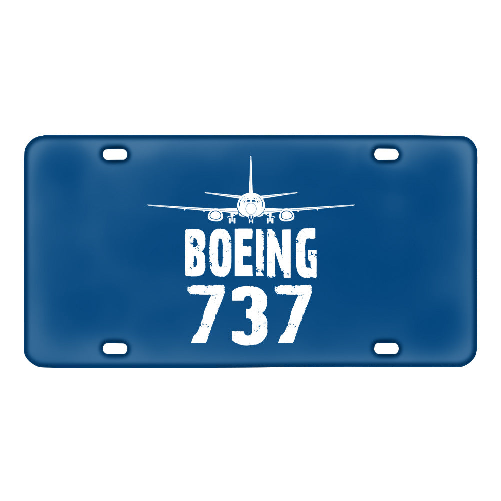 Boeing 737 & Plane Designed Metal (License) Plates