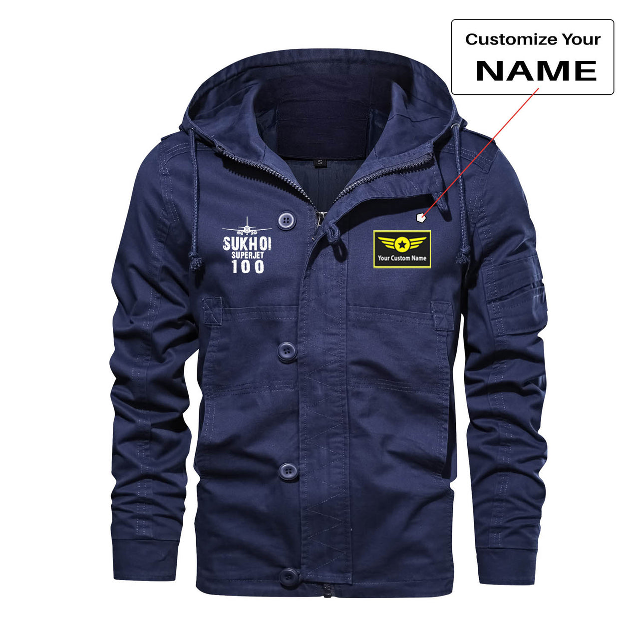 Sukhoi Superjet 100 & Plane Designed Cotton Jackets