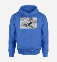 Thumbnail for US Air Force Show Fighting Falcon F16 Designed Hoodies