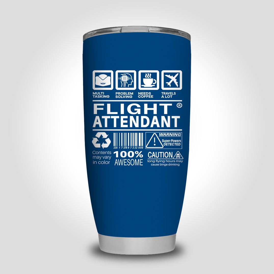 Flight Attendant Label Designed Tumbler Travel Mugs