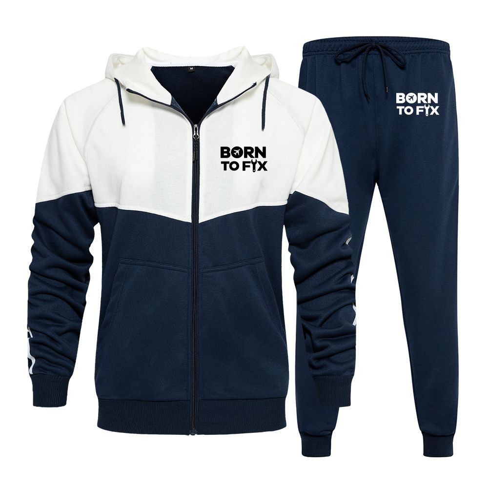 Born To Fix Airplanes Designed Colourful Z. Hoodies & Sweatpants