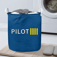 Thumbnail for Pilot & Stripes (4 Lines) Designed Laundry Baskets