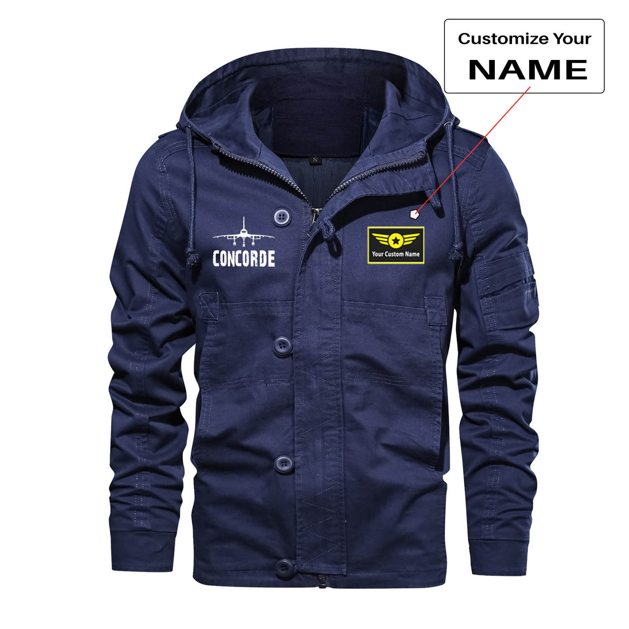 Concorde & Plane Designed Cotton Jackets