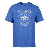 Thumbnail for Jet Fighter - The Sky is Yours Designed T-Shirts