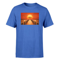 Thumbnail for Airbus A380 Towards Sunset Designed T-Shirts