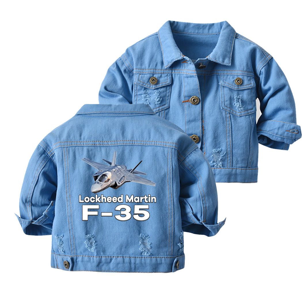 The Lockheed Martin F35 Designed Children Denim Jackets
