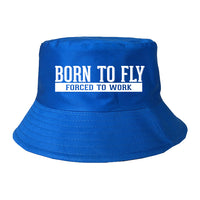 Thumbnail for Born To Fly Forced To Work Designed Summer & Stylish Hats