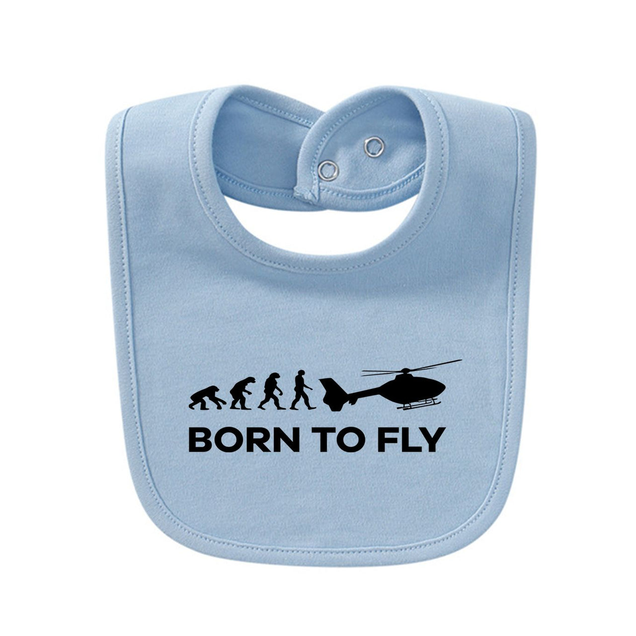 Born To Fly Helicopter Designed Baby Saliva & Feeding Towels