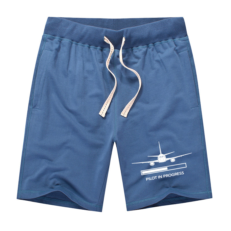 Pilot In Progress Designed Cotton Shorts