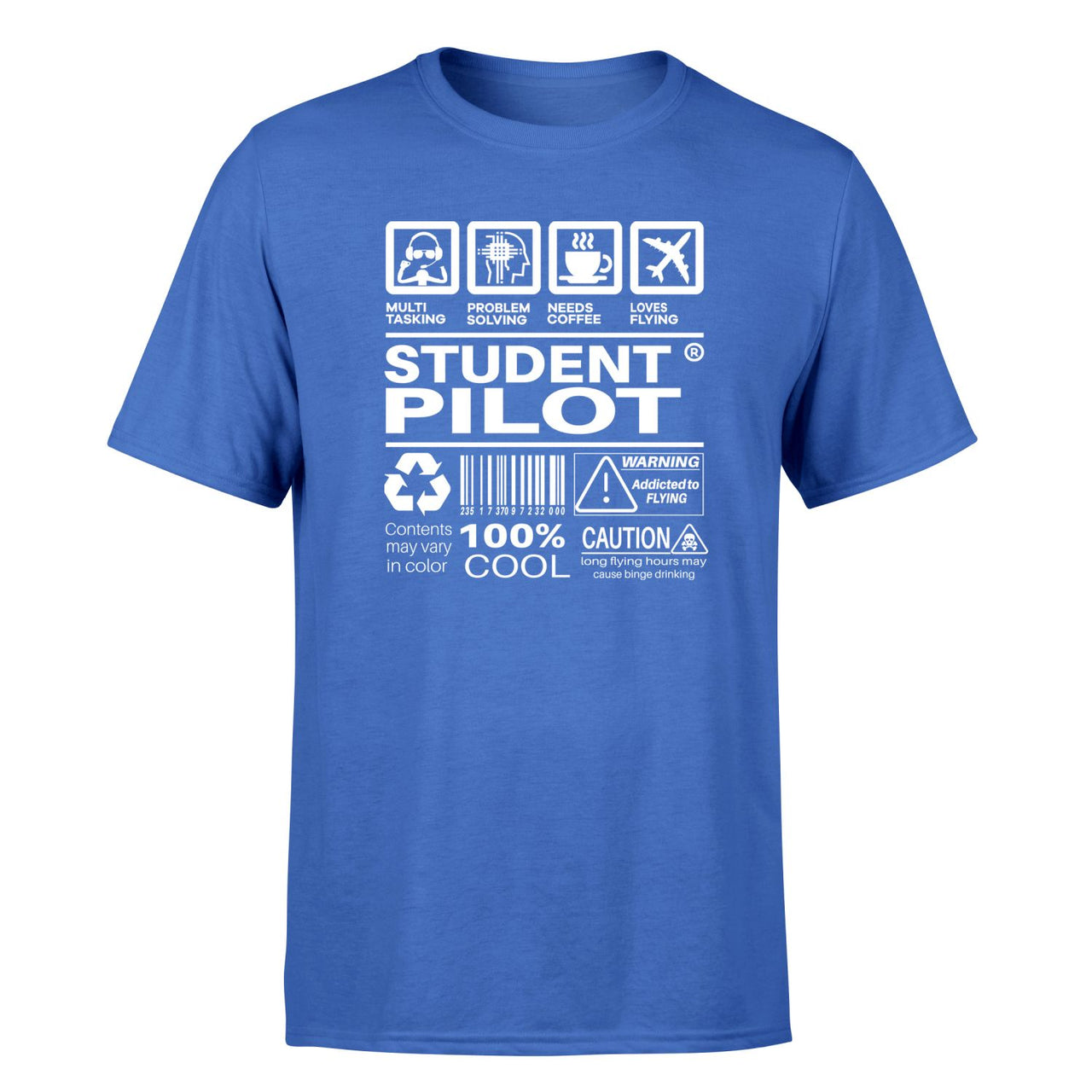 Student Pilot Label Designed T-Shirts