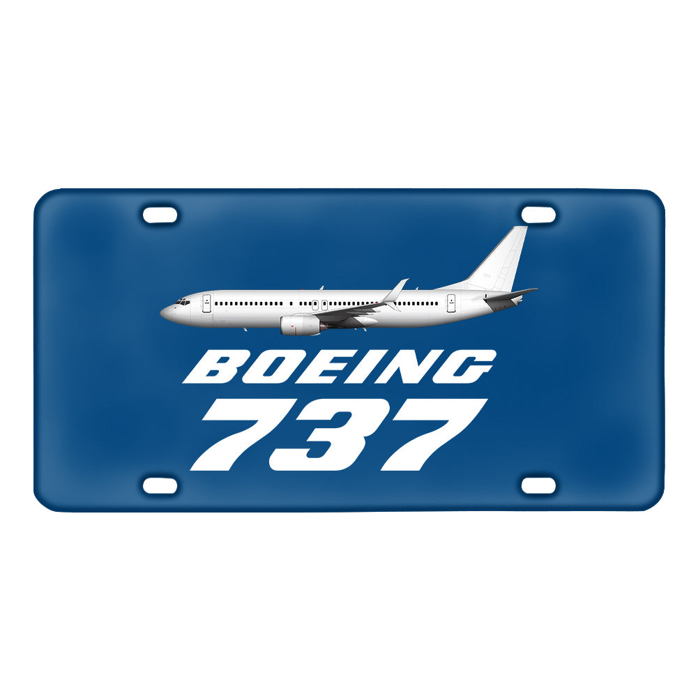 The Boeing 737 Designed Metal (License) Plates
