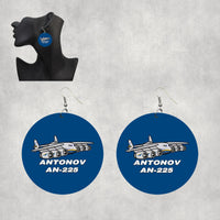 Thumbnail for Antonov AN-225 (25) Designed Wooden Drop Earrings