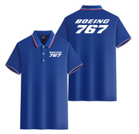 Thumbnail for Boeing 767 & Text Designed Stylish Polo T-Shirts (Double-Side)