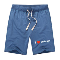Thumbnail for I Love Embraer Designed Cotton Shorts