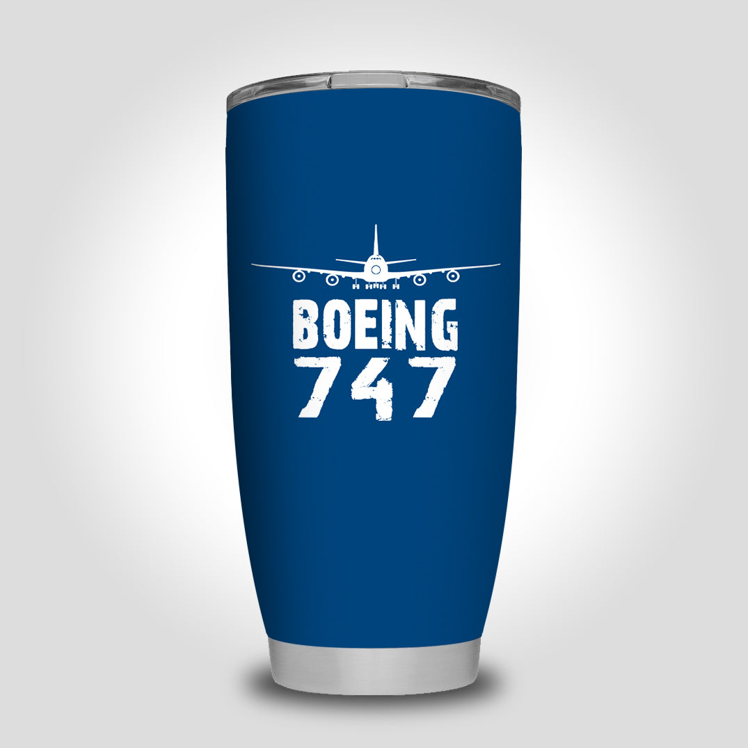 Boeing 747 & Plane Designed Tumbler Travel Mugs