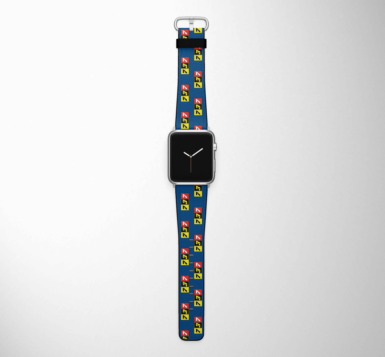 Flat Colourful 737 Designed Leather Apple Watch Straps