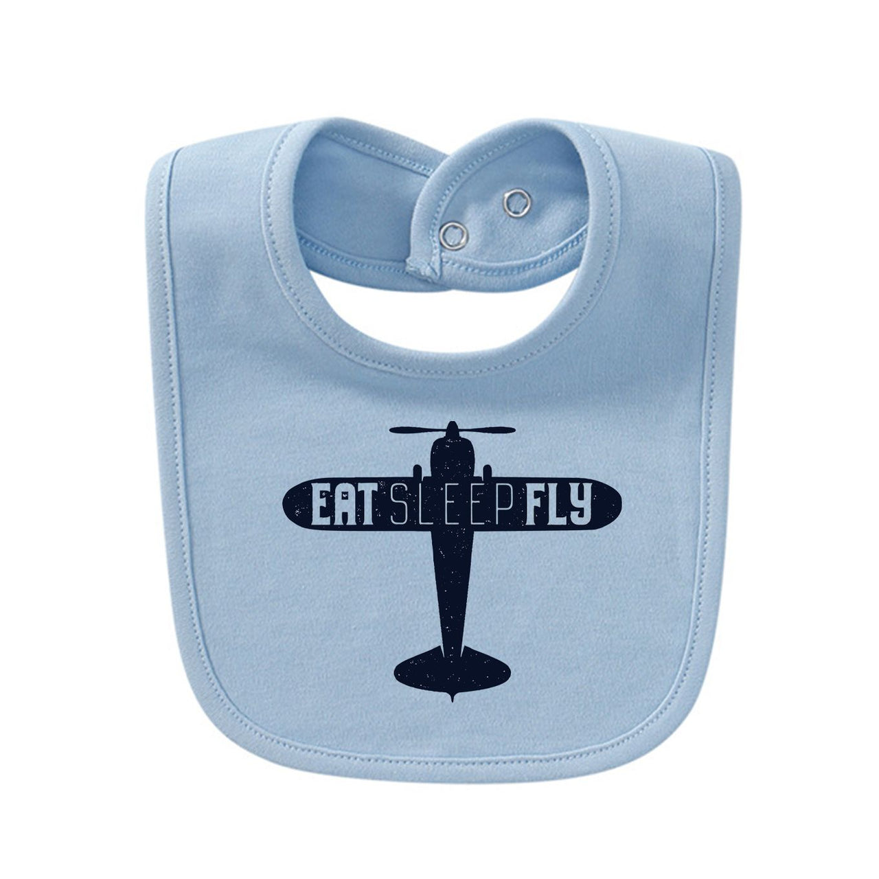 Eat Sleep Fly & Propeller Designed Baby Saliva & Feeding Towels