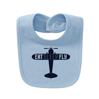 Thumbnail for Eat Sleep Fly & Propeller Designed Baby Saliva & Feeding Towels