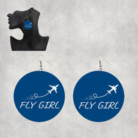 Thumbnail for Just Fly It & Fly Girl Designed Wooden Drop Earrings