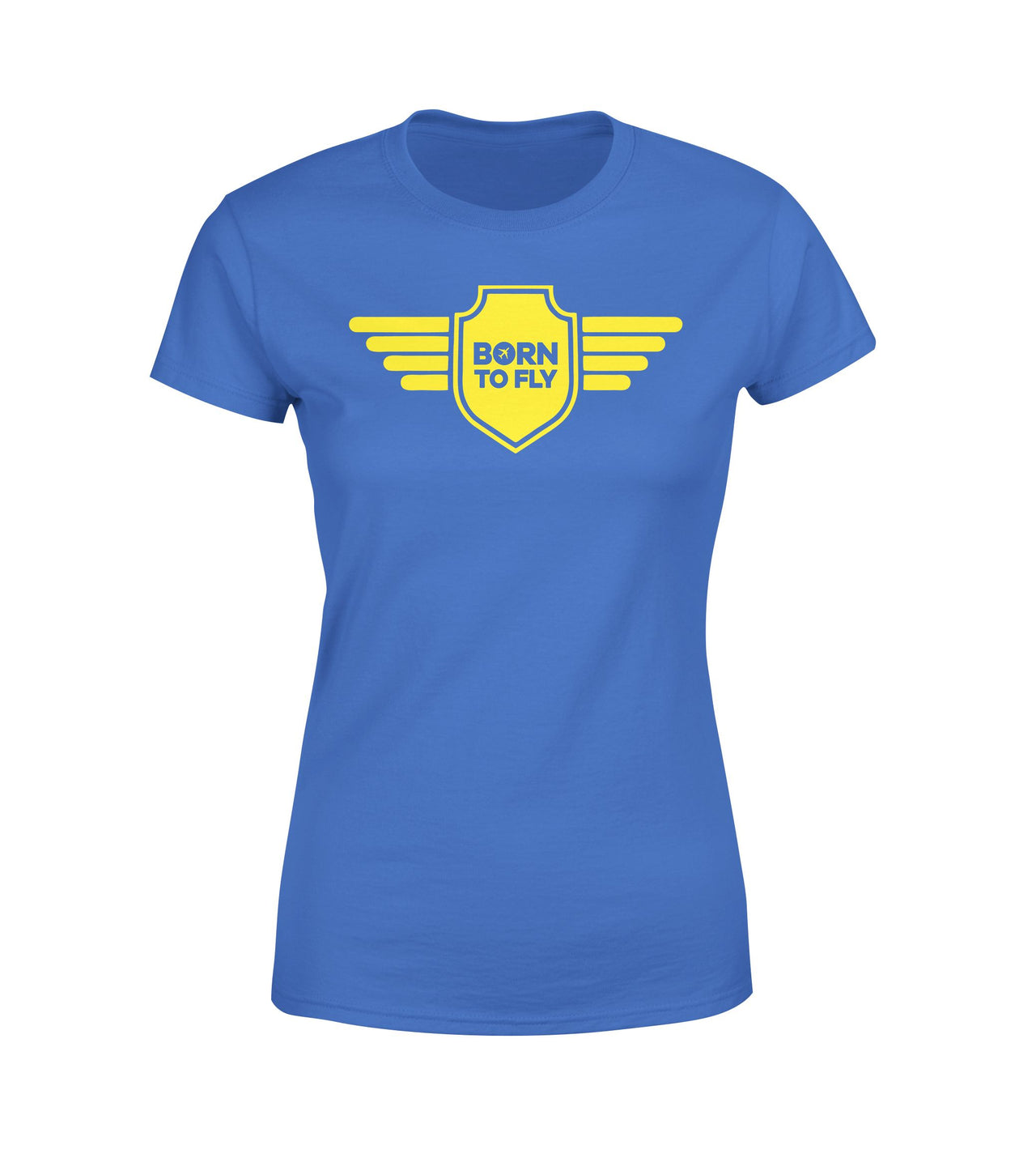 Born To Fly & Badge Designed Women T-Shirts