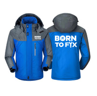 Thumbnail for Born To Fix Airplanes Designed Thick Winter Jackets