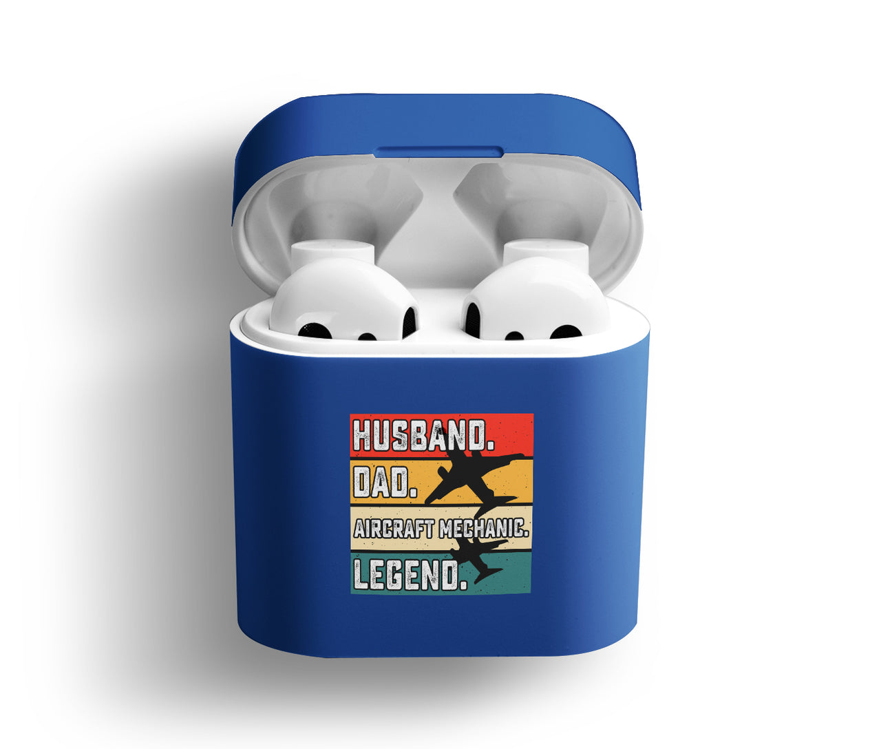 Husband & Dad & Aircraft Mechanic & Legend Designed AirPods Cases