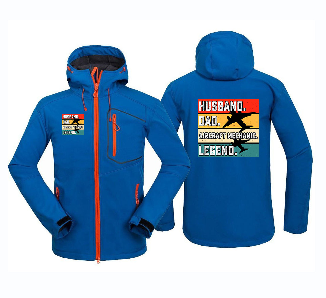 Husband & Dad & Aircraft Mechanic & Legend Polar Style Jackets