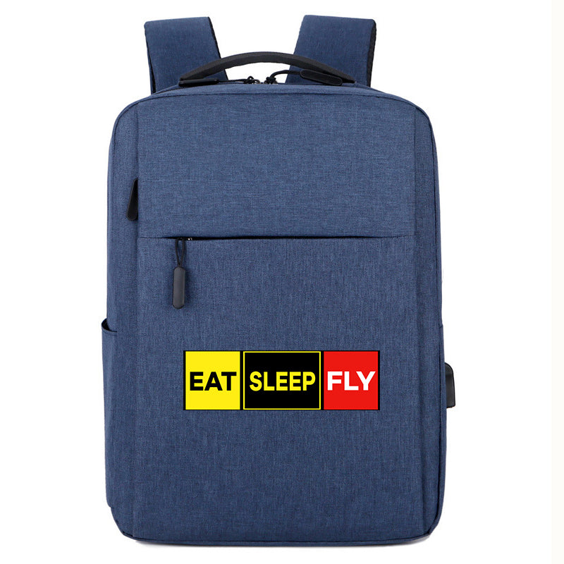 Eat Sleep Fly (Colourful) Designed Super Travel Bags