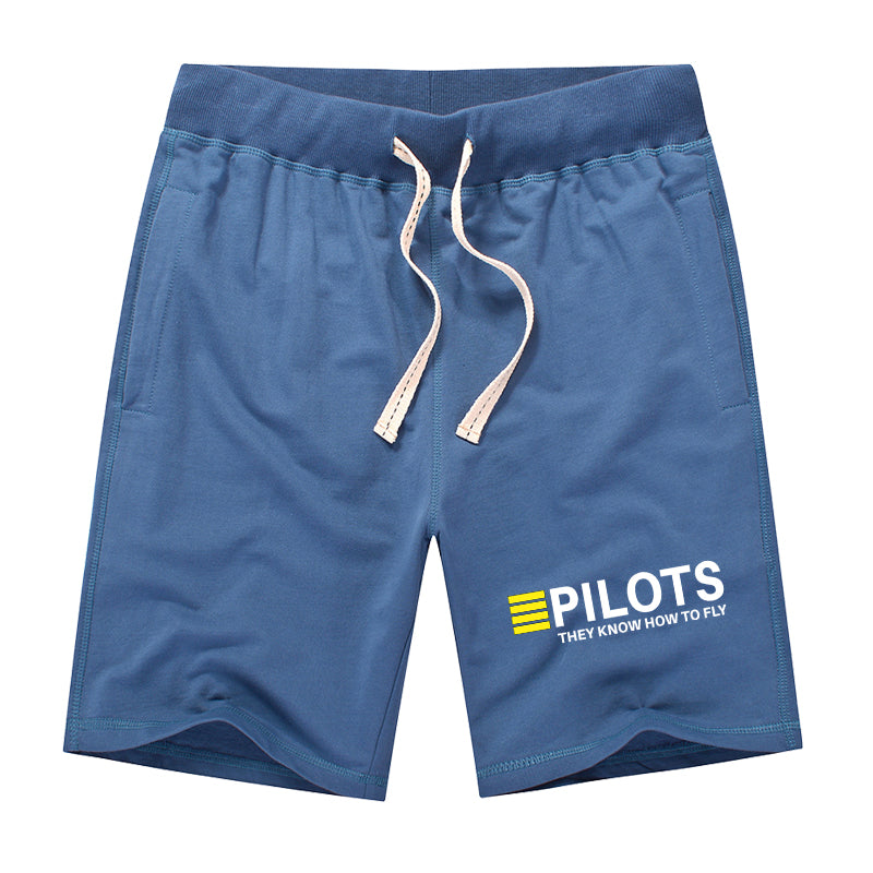 Pilots They Know How To Fly Designed Cotton Shorts