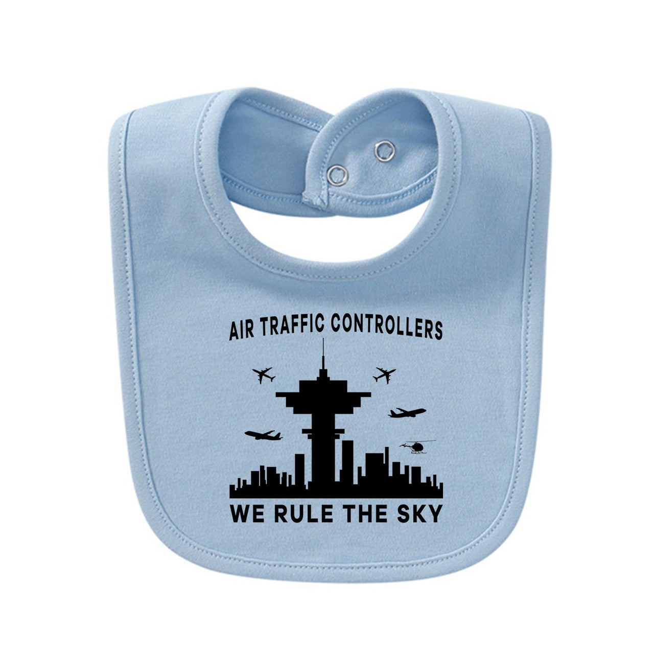 Air Traffic Controllers - We Rule The Sky Designed Baby Saliva & Feeding Towels