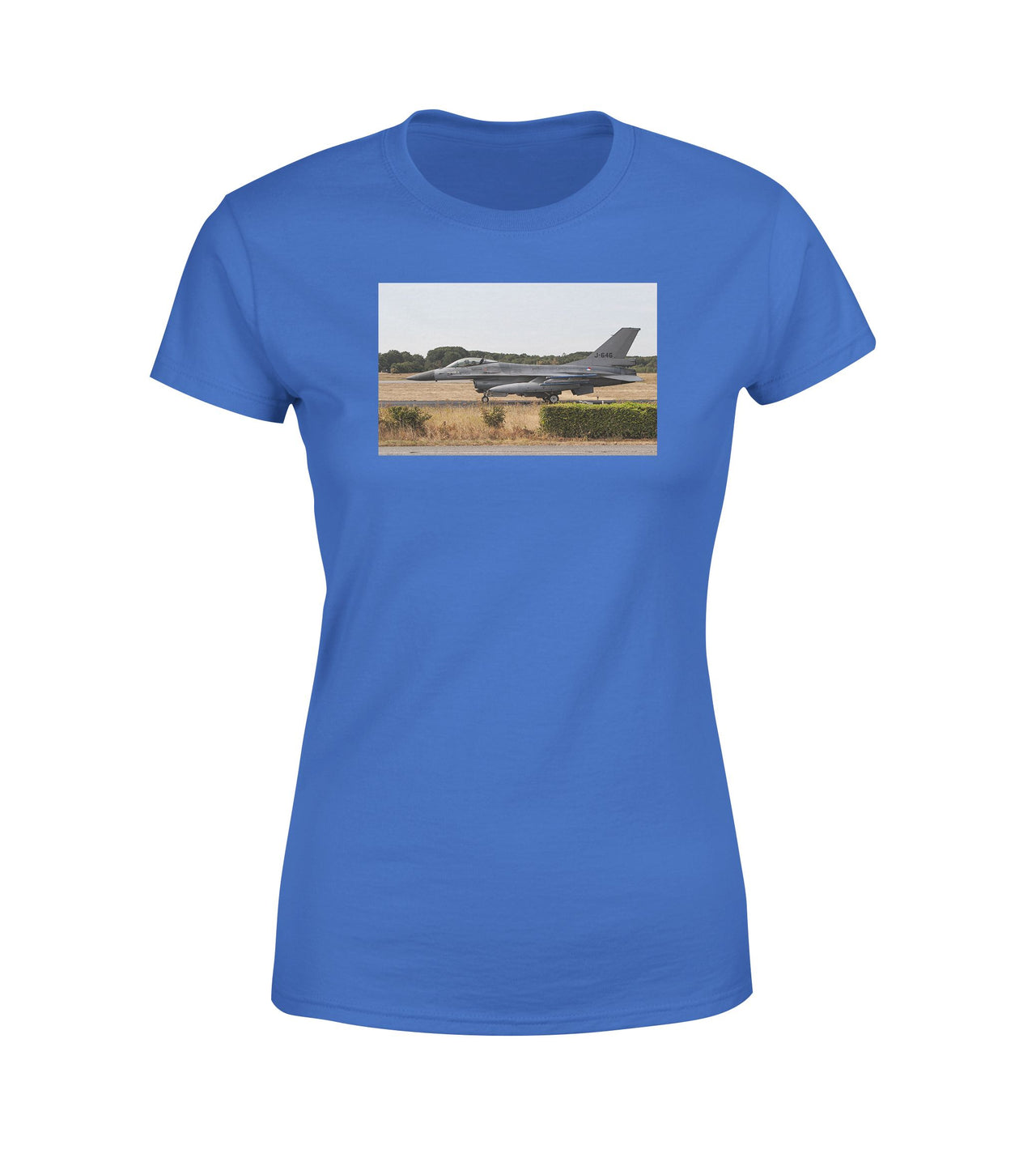 Fighter Jet 16 From Side Designed Women T-Shirts