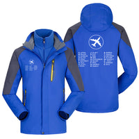 Thumbnail for Aviation Alphabet 2 Designed Thick Skiing Jackets