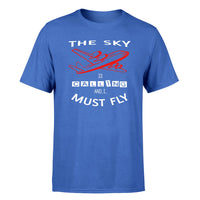 Thumbnail for The Sky is Calling and I Must Fly Designed T-Shirts