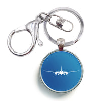 Thumbnail for Boeing 787 Silhouette Designed Circle Key Chains