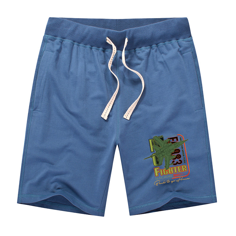 Fighter Machine Designed Cotton Shorts