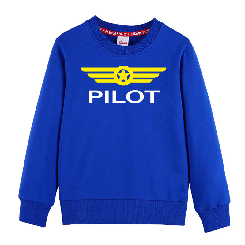 Pilot & Badge Designed "CHILDREN" Sweatshirts