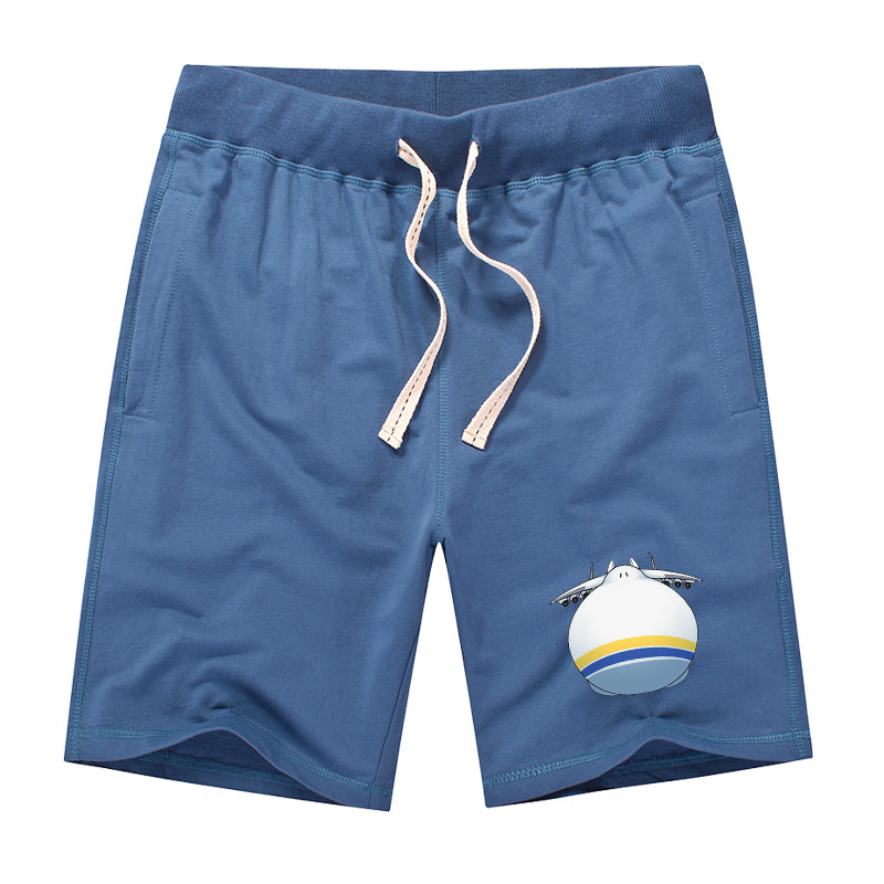 Antonov 225 ROUND Designed Cotton Shorts