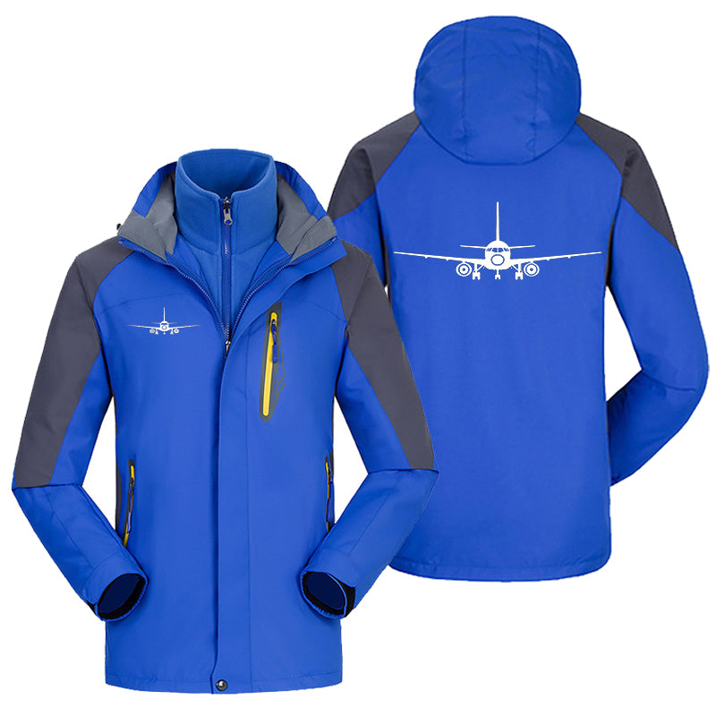Sukhoi Superjet 100 Silhouette Designed Thick Skiing Jackets
