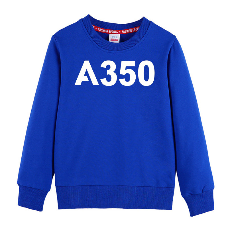 A350 Flat Text Designed "CHILDREN" Sweatshirts