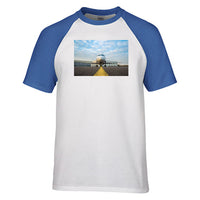 Thumbnail for Face to Face with Beautiful Jet Designed Raglan T-Shirts
