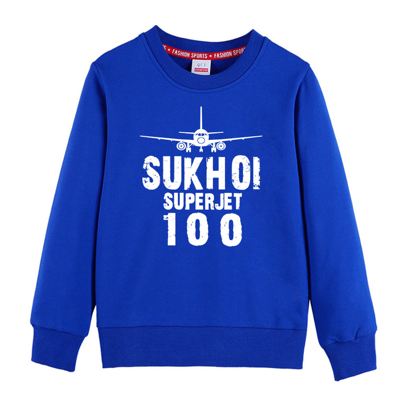 Sukhoi Superjet 100 & Plane Designed "CHILDREN" Sweatshirts