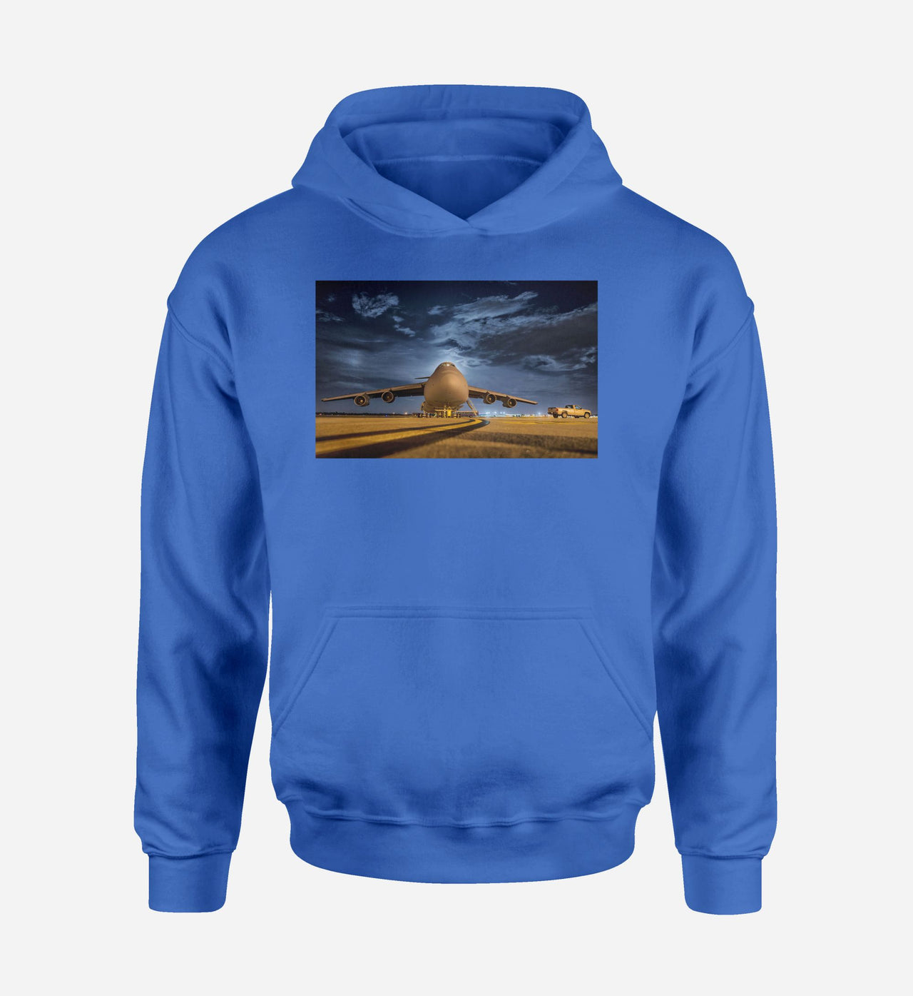 Amazing Military Aircraft at Night Designed Hoodies