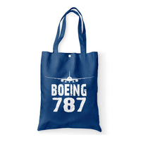 Thumbnail for Boeing 787 & Plane Designed Tote Bags