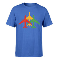 Thumbnail for Colourful 3 Airplanes Designed T-Shirts - view 2