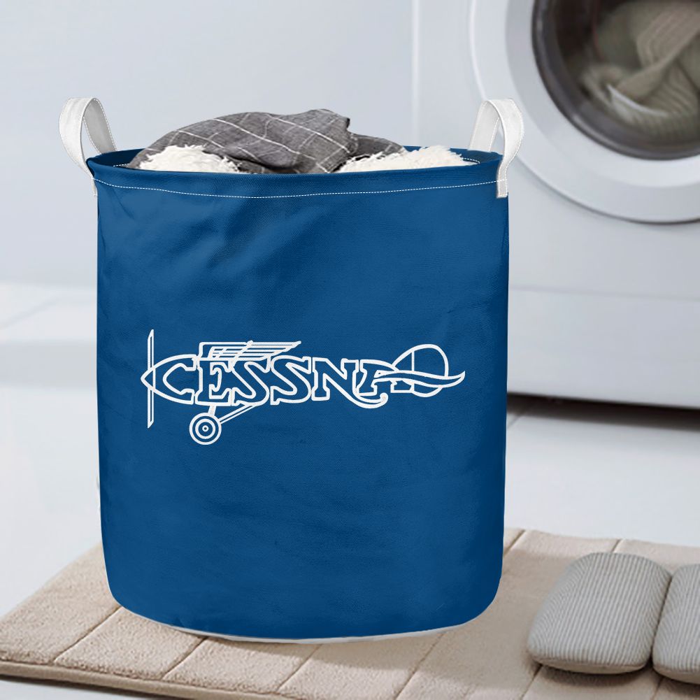 Special Cessna Text Designed Laundry Baskets