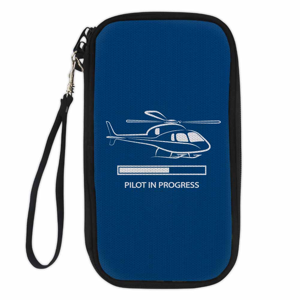 Pilot In Progress (Helicopter) Designed Travel Cases & Wallets