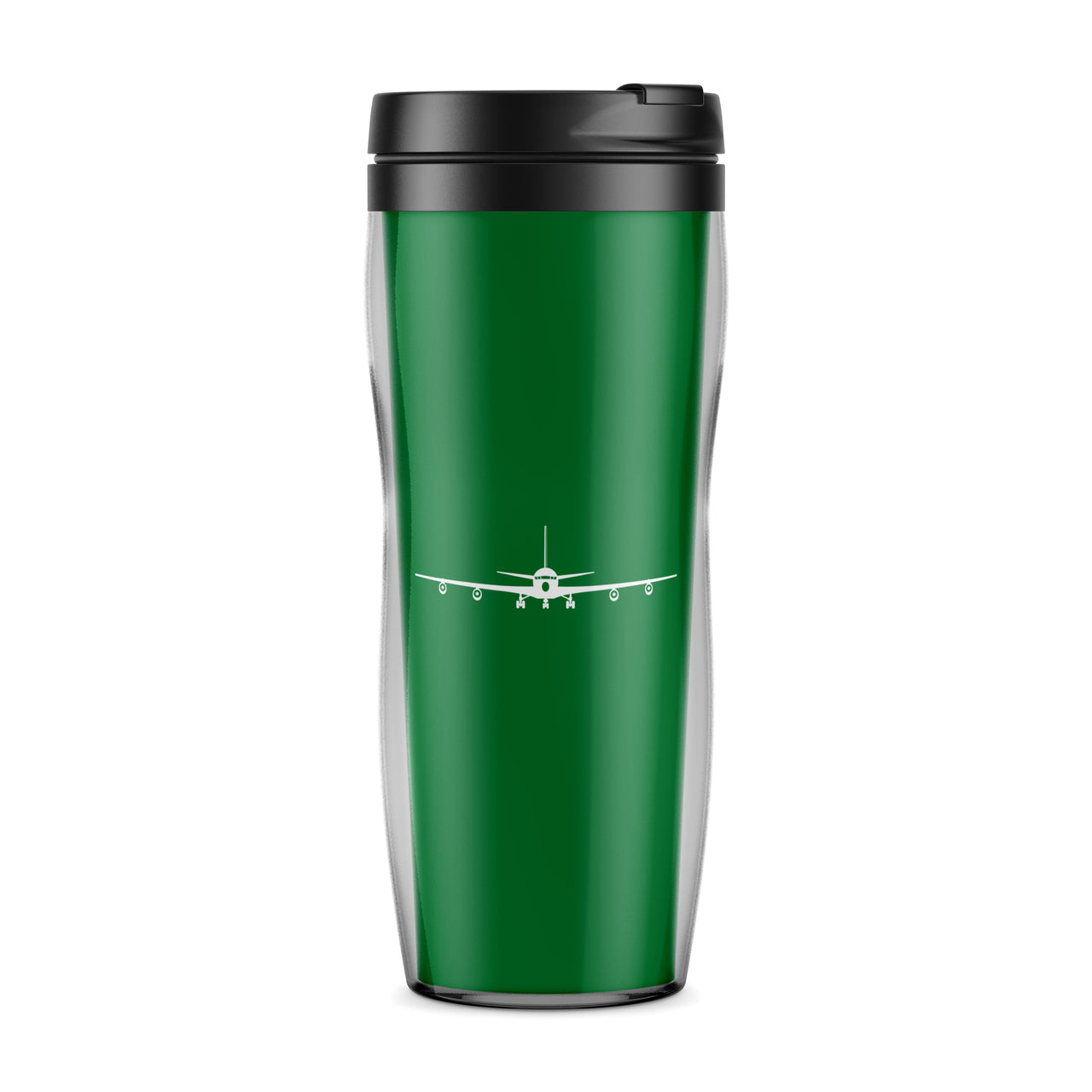 Boeing 707 Silhouette Designed Travel Mugs