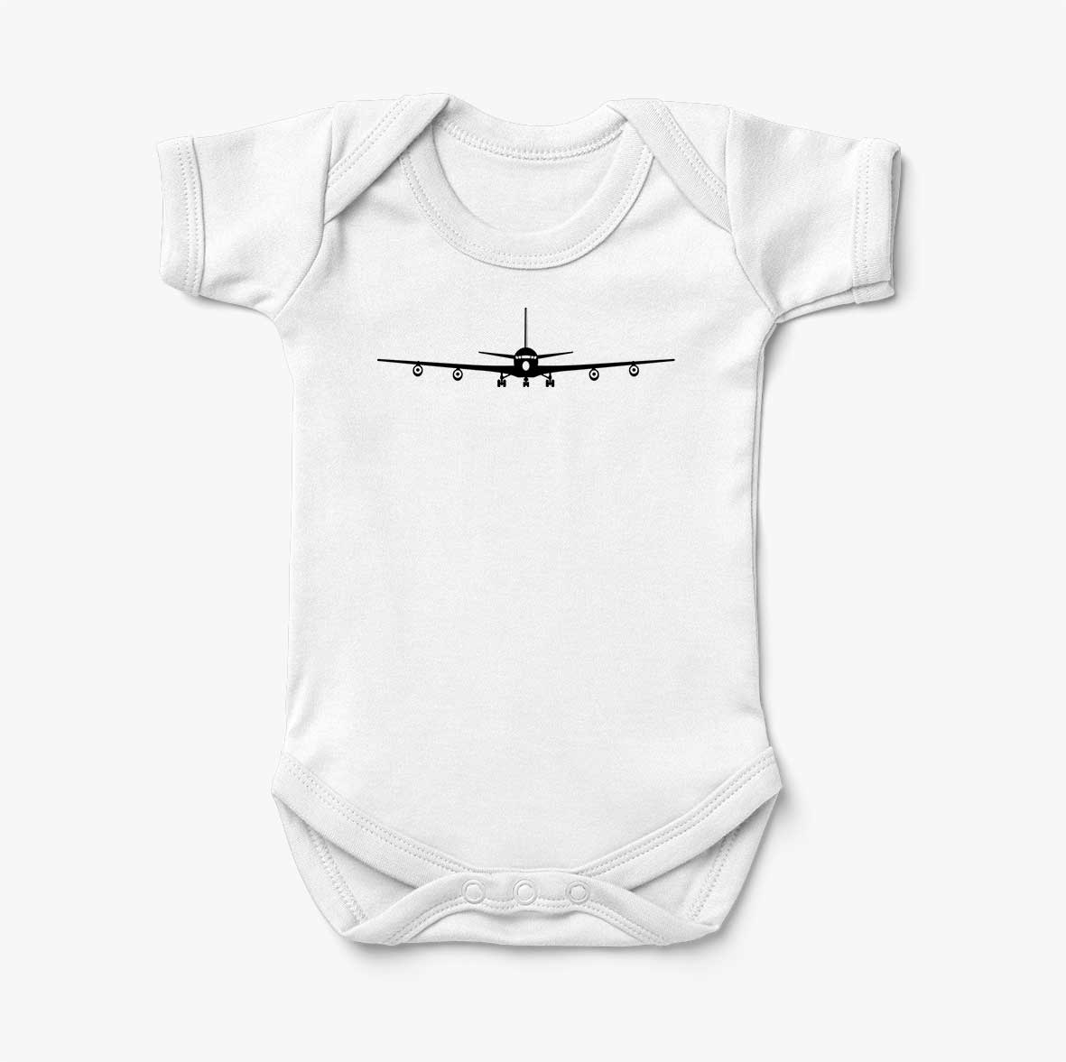 Boeing 707 Silhouette Designed Baby Bodysuits