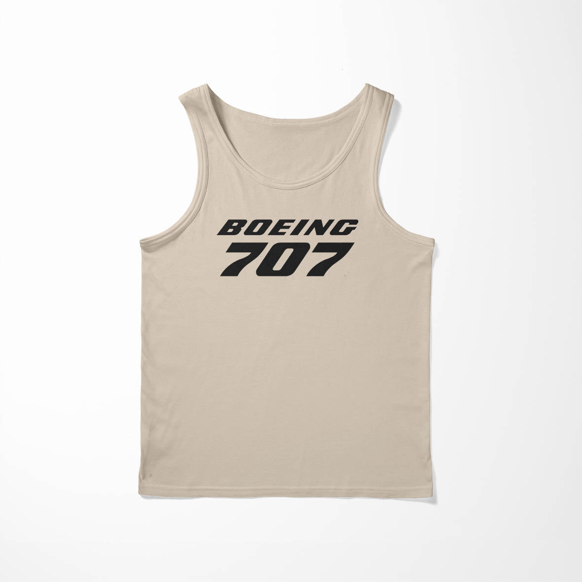 Boeing 707 & Text Designed Tank Tops