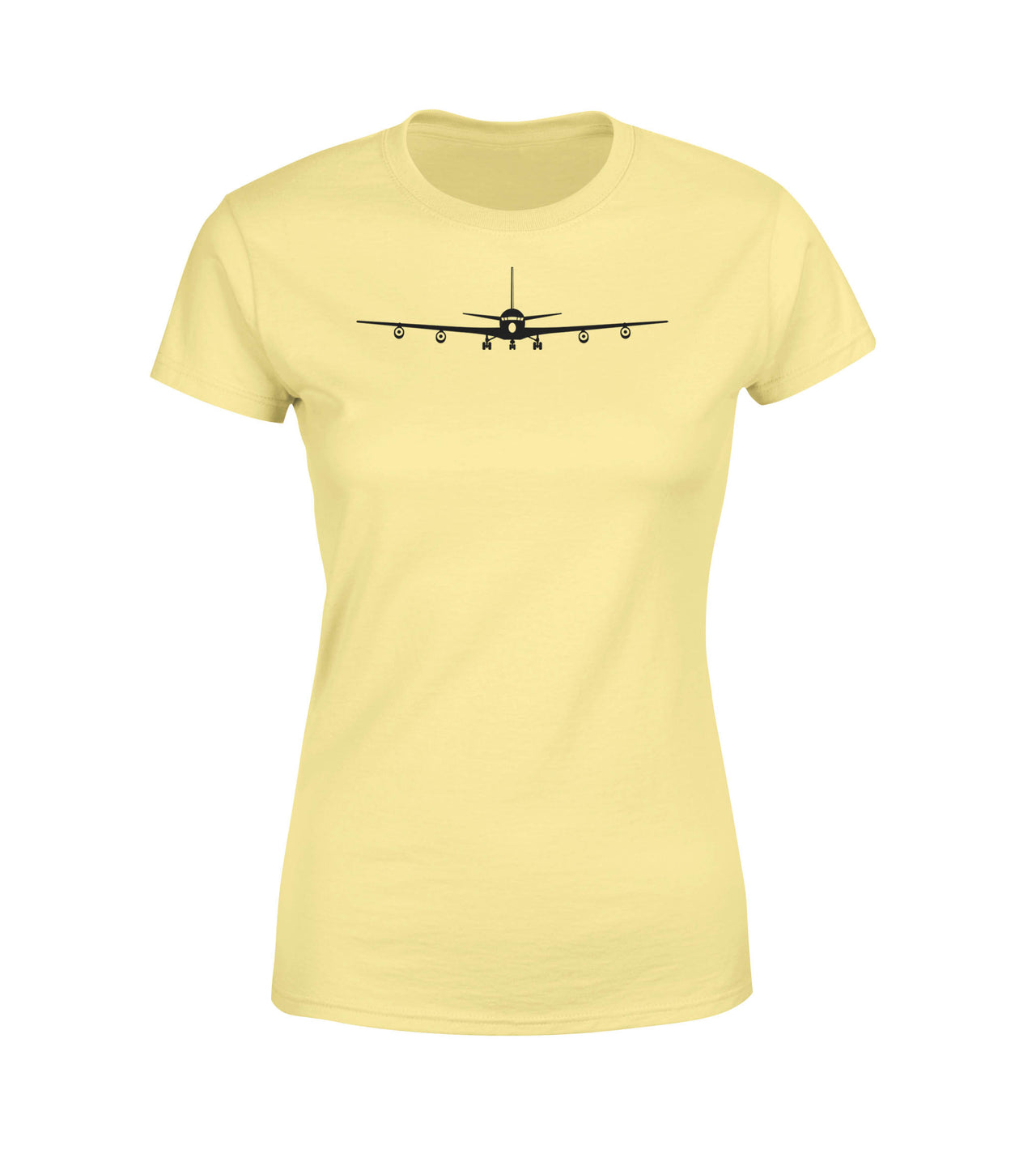 Boeing 707 Silhouette Designed Women T-Shirts